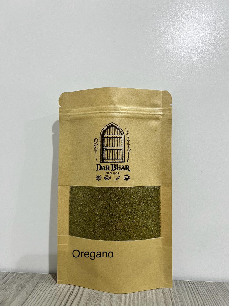 a Bag of dried oregano